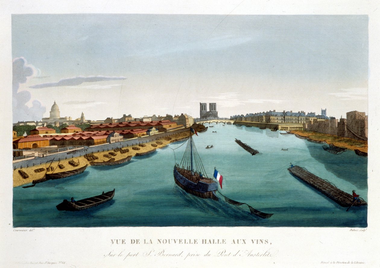 Nová vinárna (Bercy), cca 1820 v „Pohledech na Paříž“ od Courvoisiera 1827Nová vinárna (Bercy), cca 1820 v Pohledech na Paříž od Courvoisiera 1827 od Henri Courvoisier Voisin