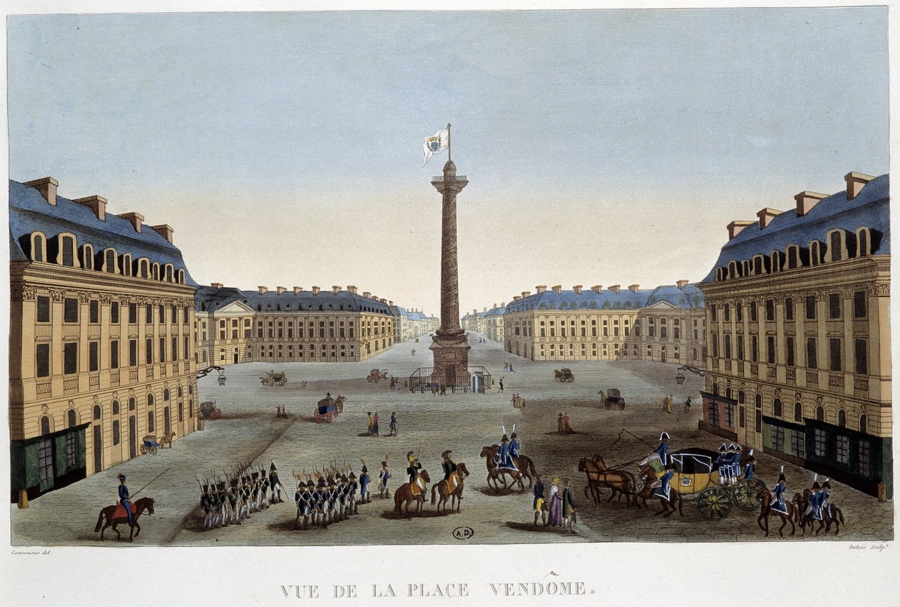 Place Vendôme - Paříž od Courvoisier od Henri Courvoisier Voisin