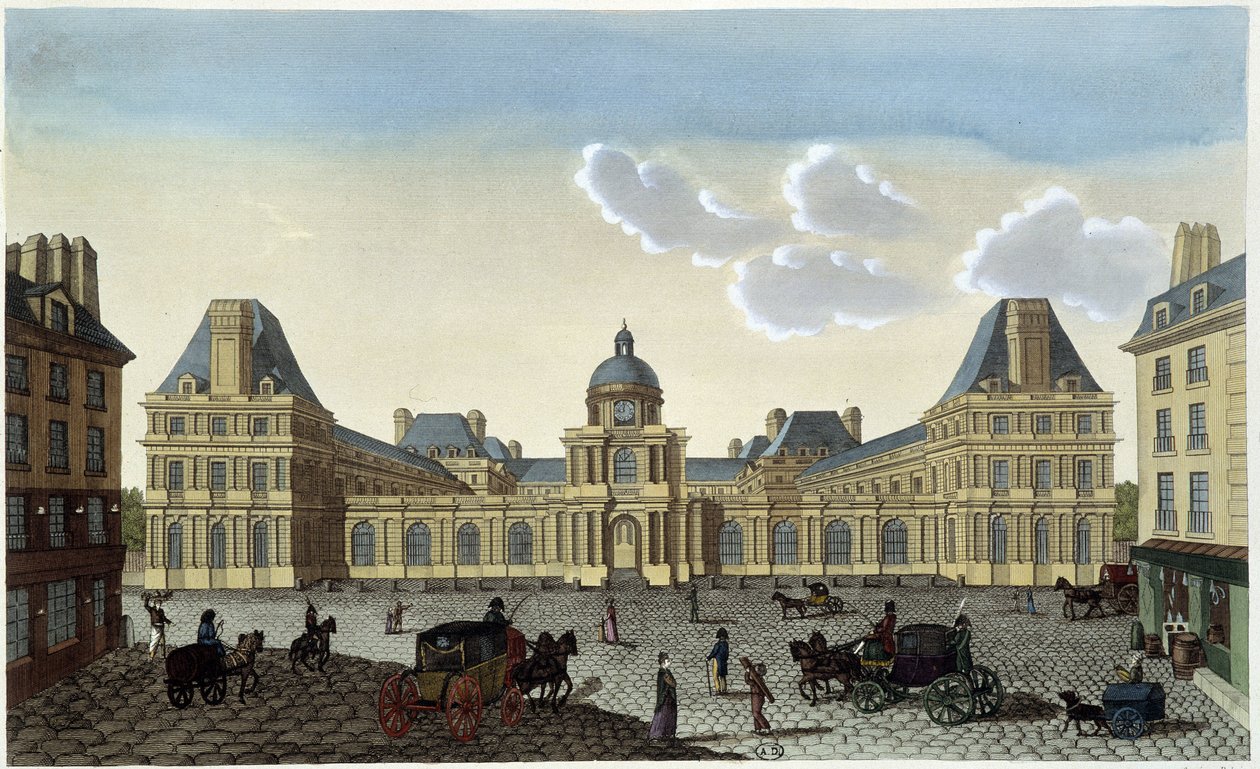 Pohled na Palais du Luxembourg, cca 1820 - v „“ Pohledech na Paříž ““ od Courvoisiera od Henri Courvoisier Voisin