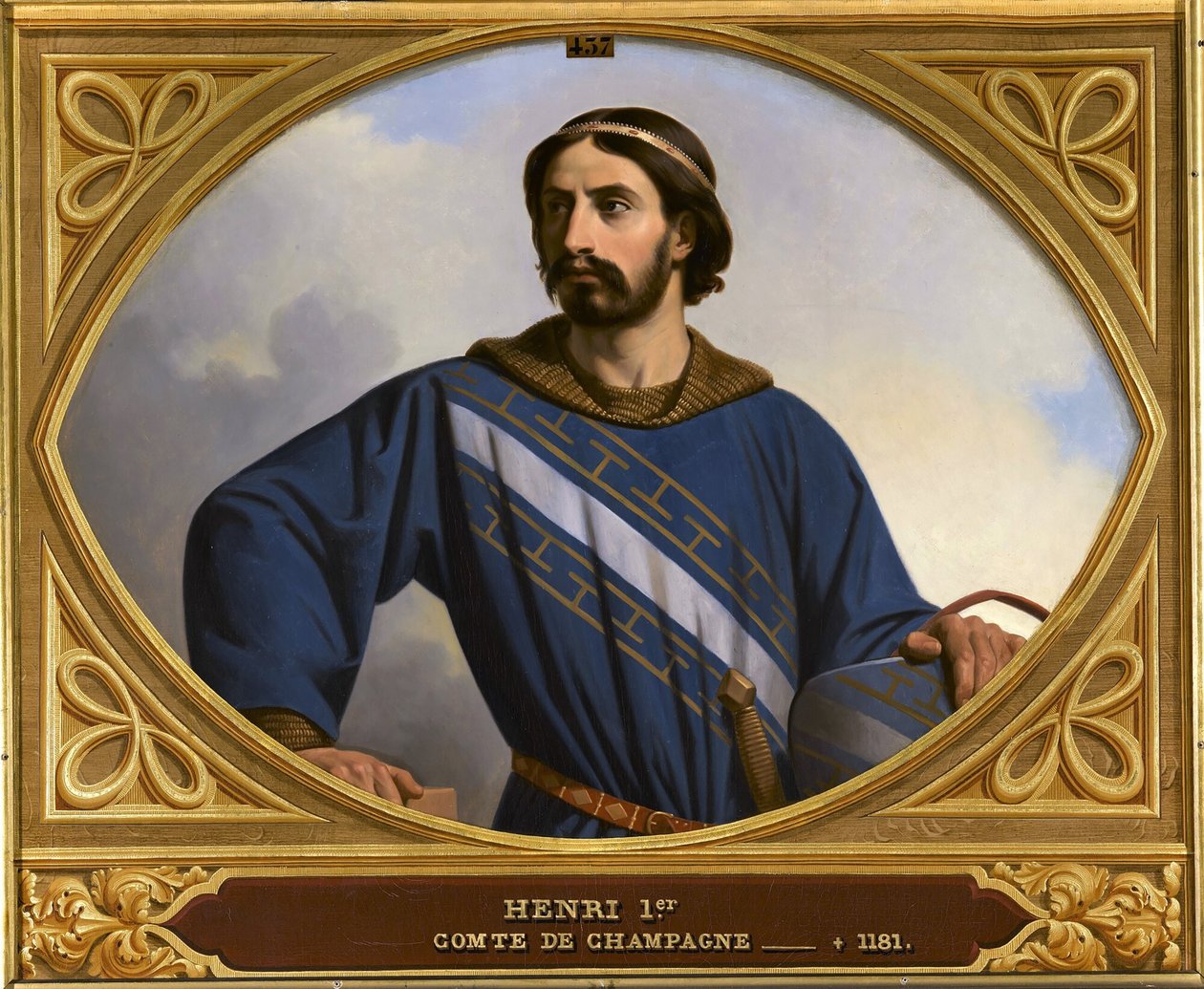 Hrabě Jindřich I. ze Champagne 1127-1181, zvaný liberál, 1844. od Henri Decaisne