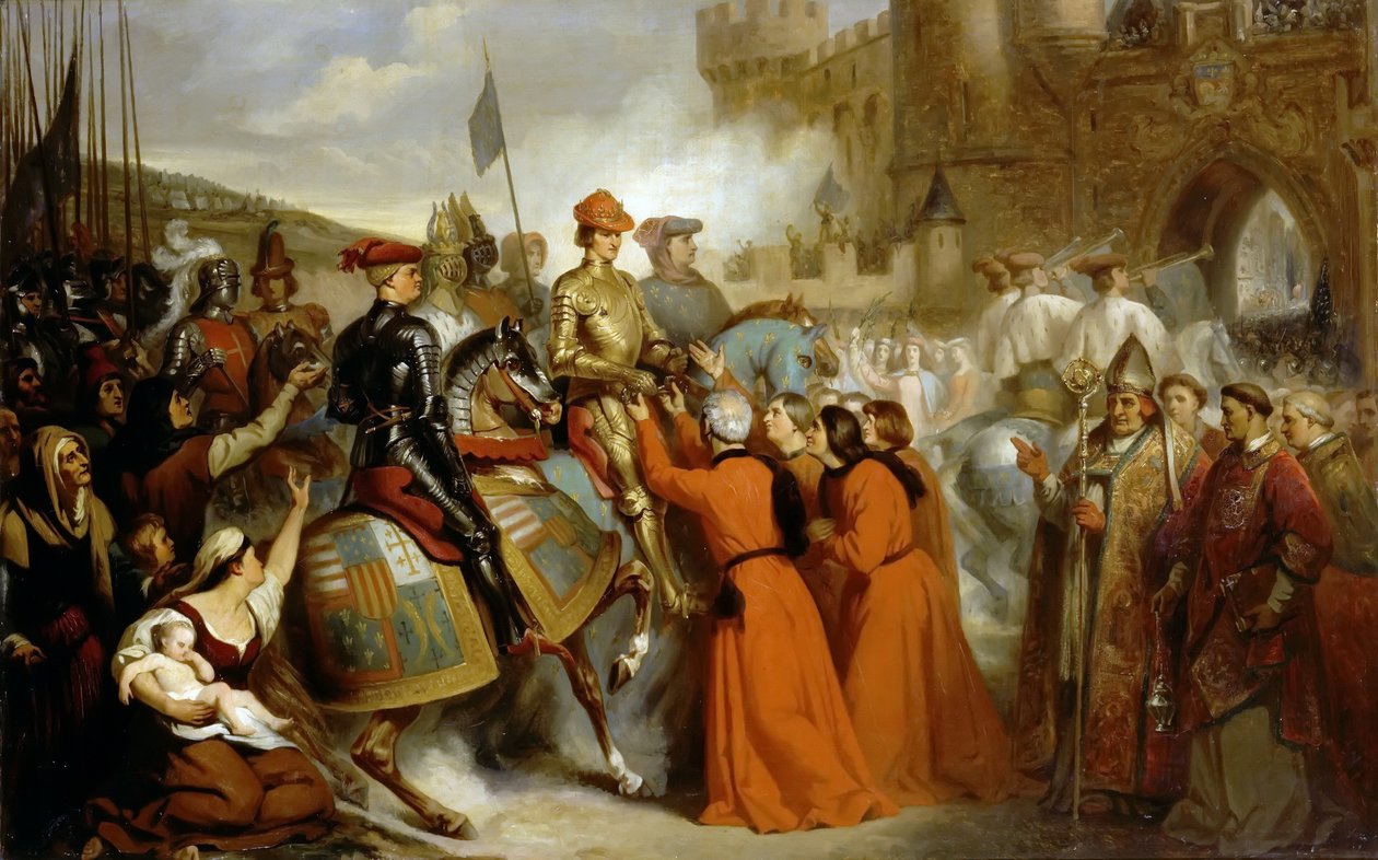 Vstup Karla VII do Rouenu, 10. listopadu 1449 od Henri Decaisne
