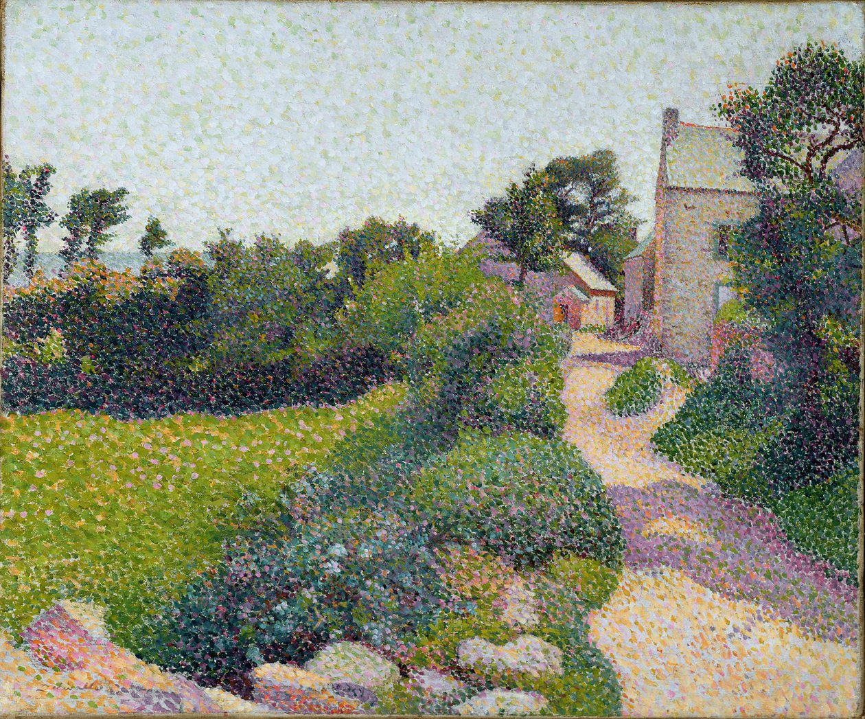 The Road in Sunlight, c.1887 (olej na plátně) od Henri Delavallee
