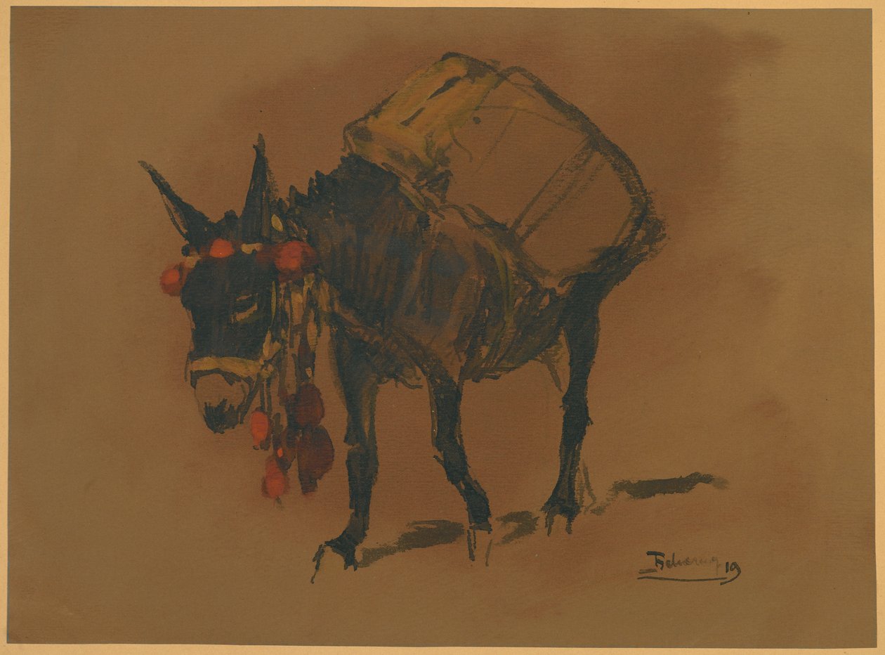The Donkey (Wc na papíře) od Henri Deluermoz