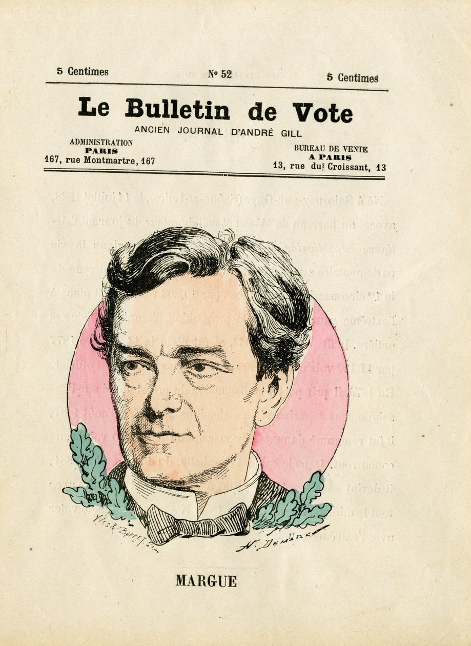 Hlasovací lístek 2. série, Satirický v barvách: Margue Leon - ilustrace Henri Demare (1846-1888) od Henri Demare