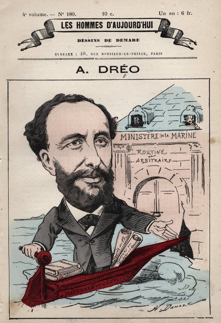 Cartoon of Amaury Dreo 1829-1882 z 