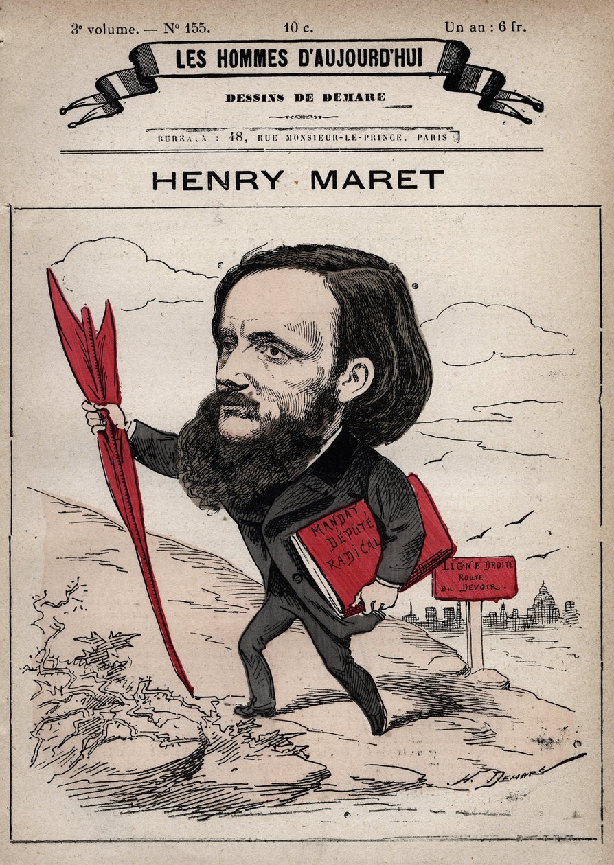 Kreslený film Henri (Henry) Maret (1837-1917) anglický novinář a politik - z 