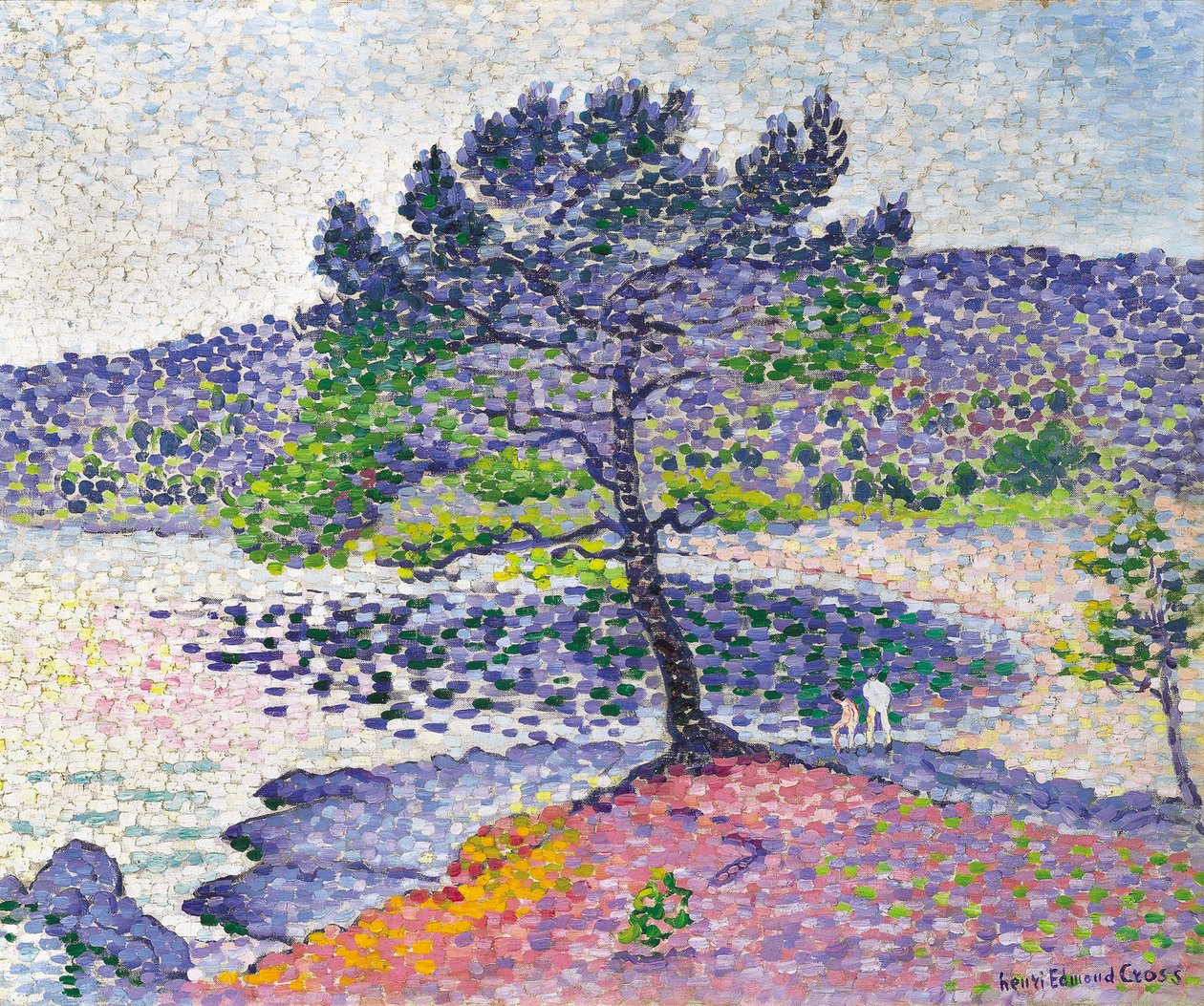 Pláž, večerní efekt, 1902 od Henri Edmond Cross