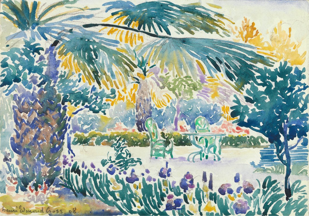 Zahrada malíře v Saint Clair, 1908. od Henri Edmond Cross