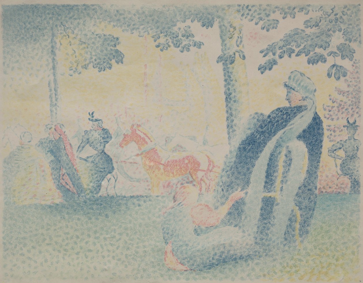 V parku. od Henri Edmond Cross