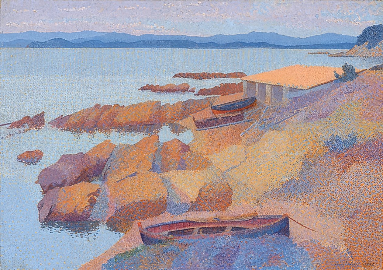 Pobřeží poblíž Antibes. 1891/92 od Henri Edmond Cross