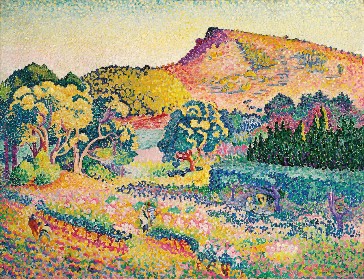 Krajina s Le Cap Negre; Krajina s Cape Negre, 1906 od Henri Edmond Cross