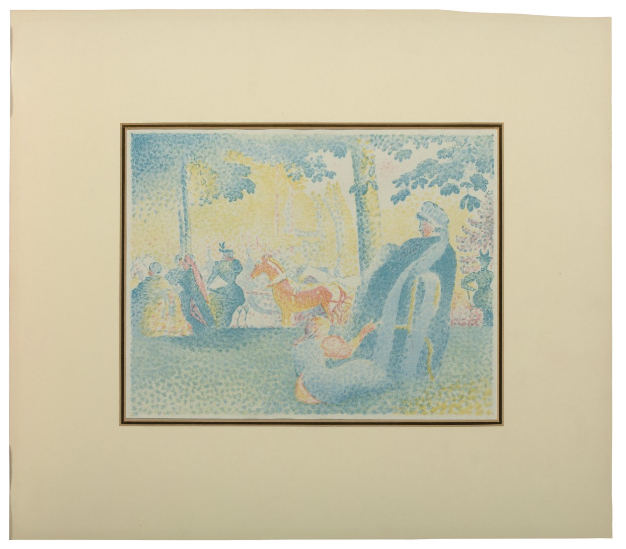 Les Champs Elysees, z Pan, 1898 od Henri Edmond Cross