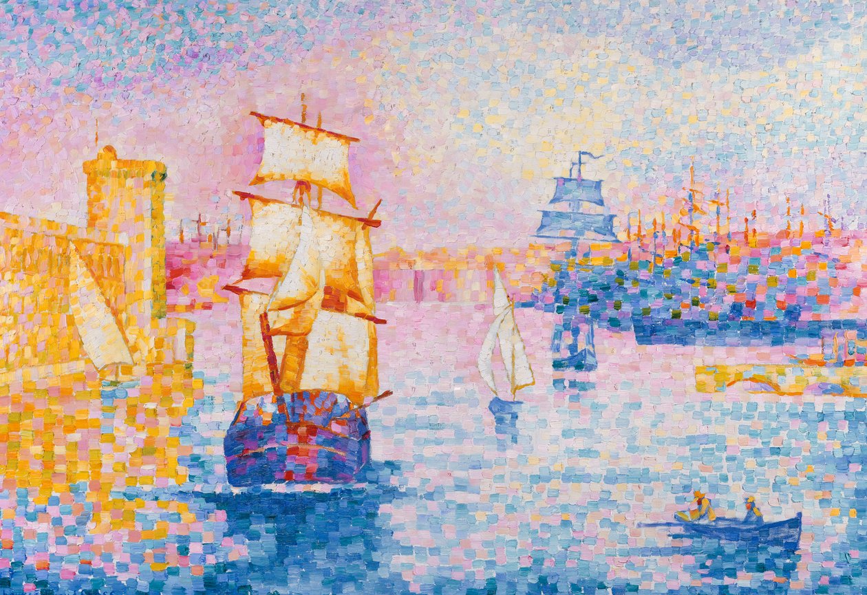 Přístav Marseilles, kolem roku 1899 od Henri Edmond Cross