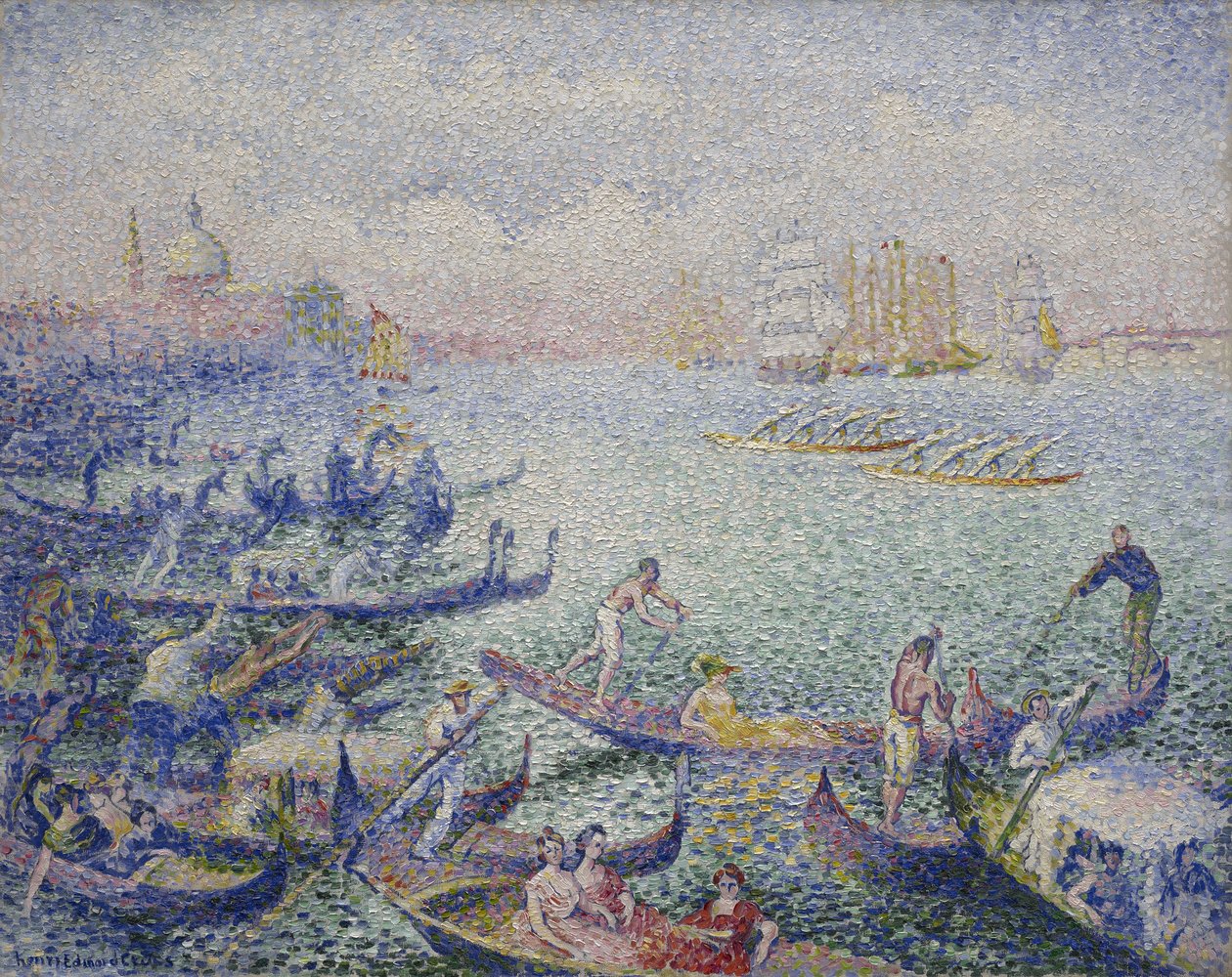 Regata v Benátkách, září 1903 - leden 1904 od Henri Edmond Cross