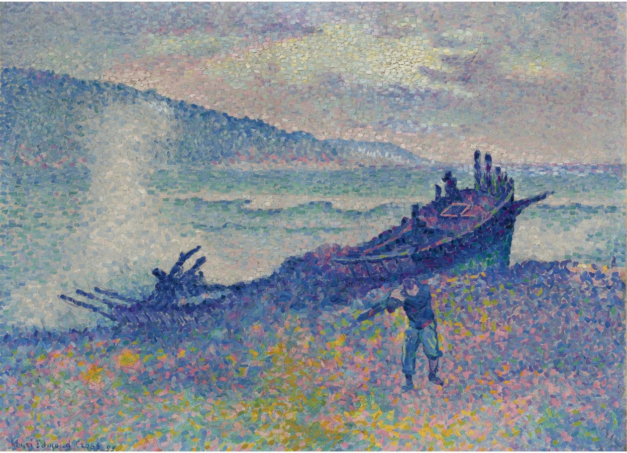 Ztroskotání, 1899 od Henri Edmond Cross