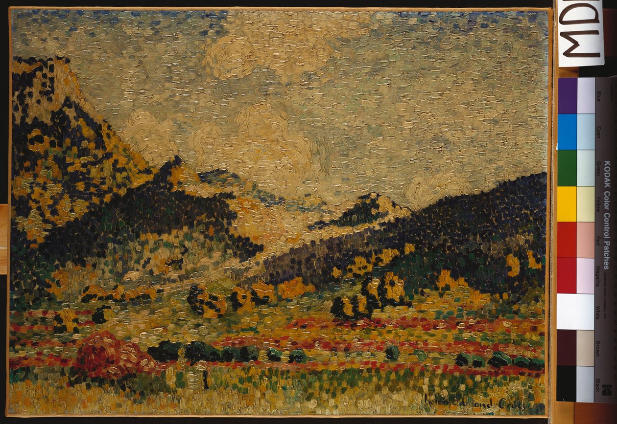 Studie pro "Malé Mauresian Mountains", 1909 od Henri Edmond Cross