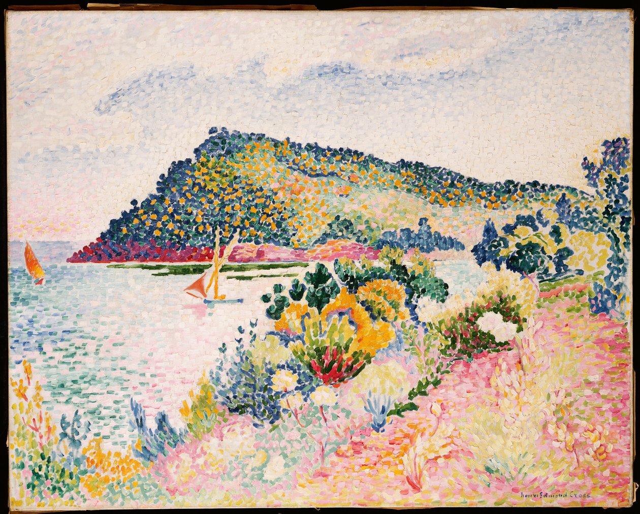 Černý mys, Pramousquier Bay, 1906 od Henri Edmond Cross