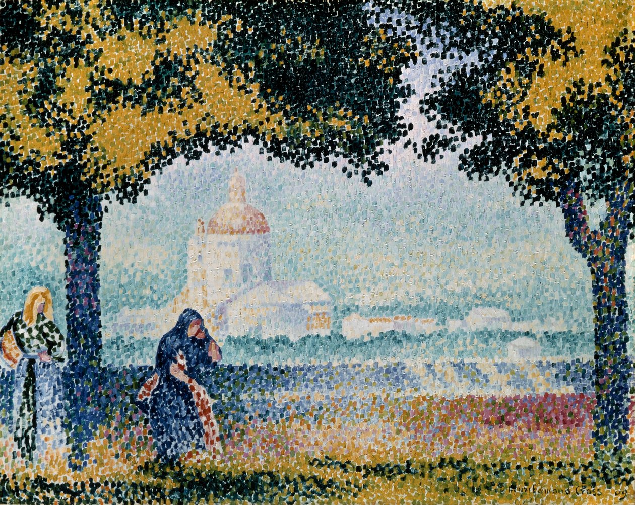Kostel Santa Maria degli Angeli poblíž Assisi, 1909. od Henri Edmond Cross