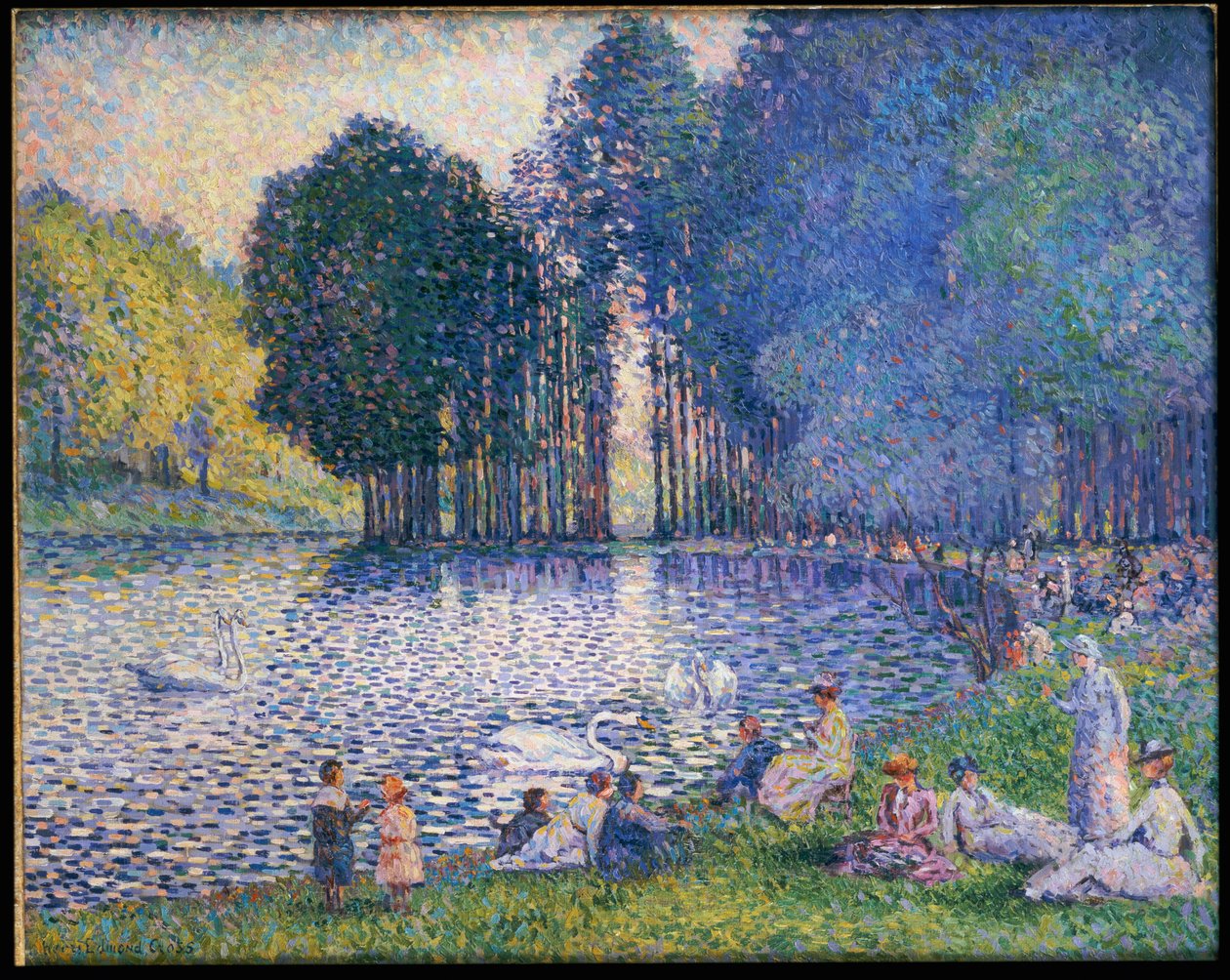 Jezero v Bois de Boulogne, c.1899 od Henri Edmond Cross