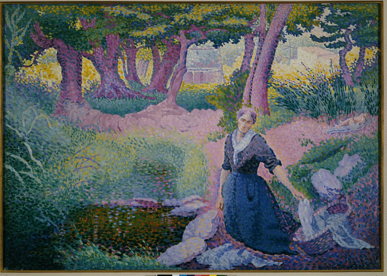 The Washerwoman, 1895-96 od Henri Edmond Cross