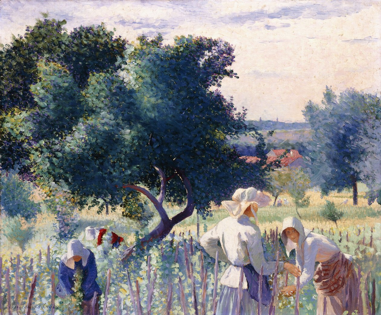Women Binding Vines, 1890 od Henri Edmond Cross