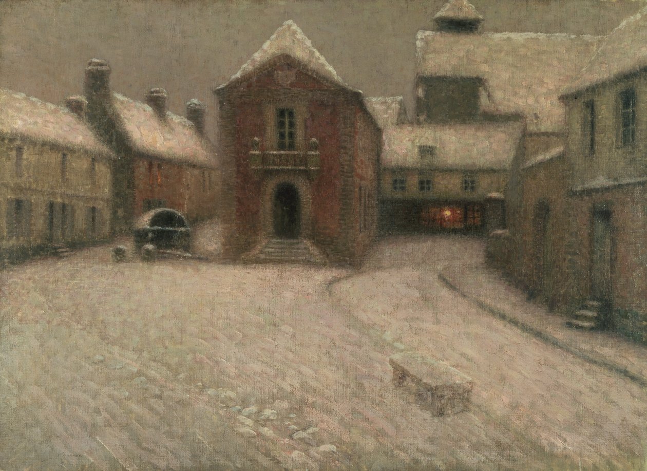 Gerberoy Under the Snow (olej na plátně) od Henri Eugene Augustin Le Sidaner
