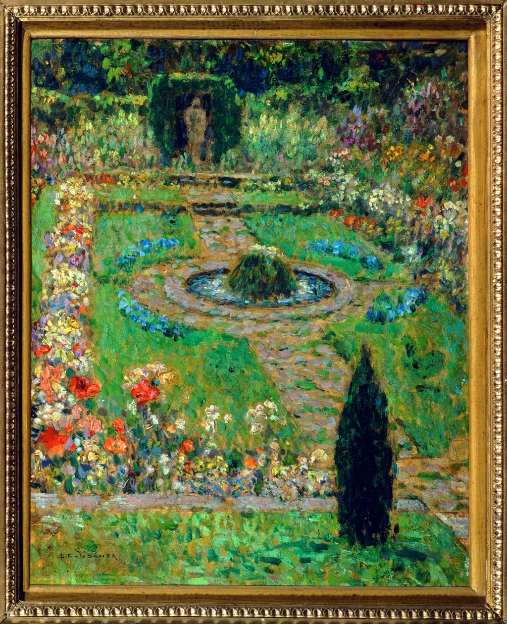 Hampton Court (malba na plátně) od Henri Eugene Augustin Le Sidaner