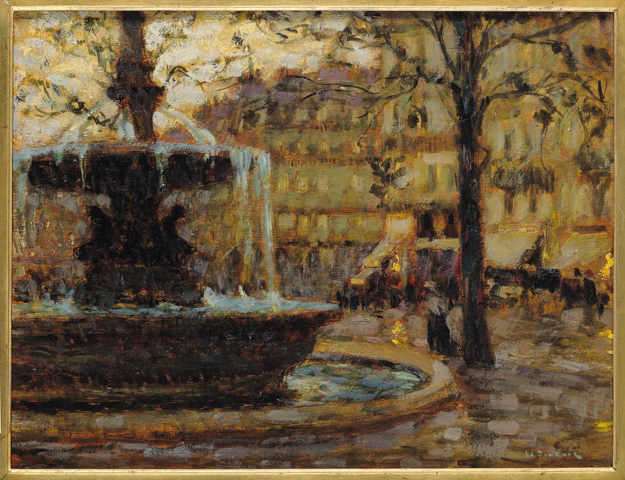 Fontána, Paříž, 1904 od Henri Eugene Augustin Le Sidaner