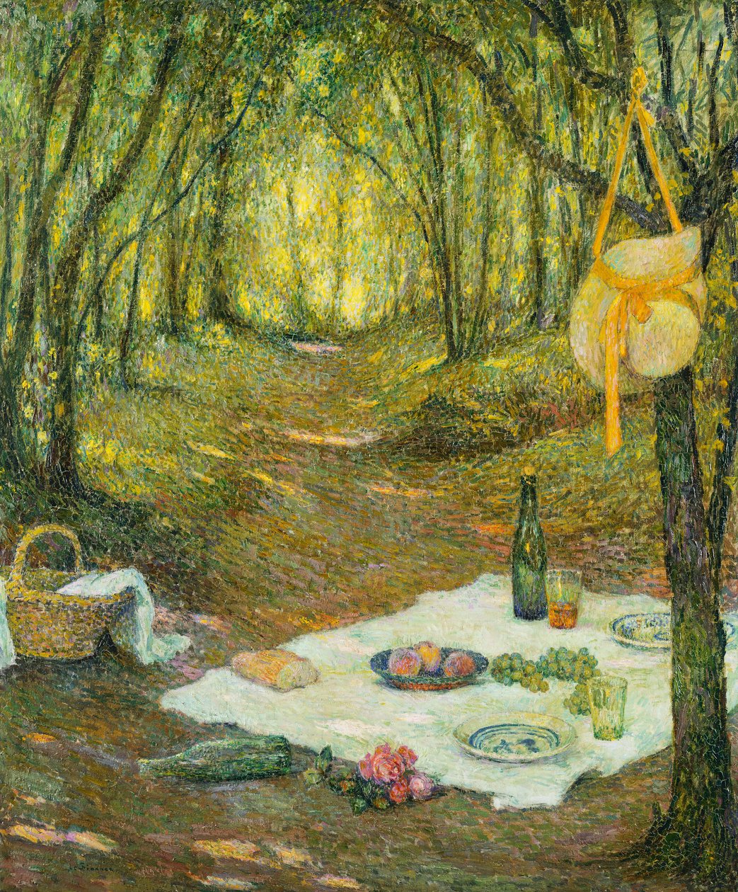 Gouter sous Bois, Gerberoy od Henri Eugene Augustin Le Sidaner