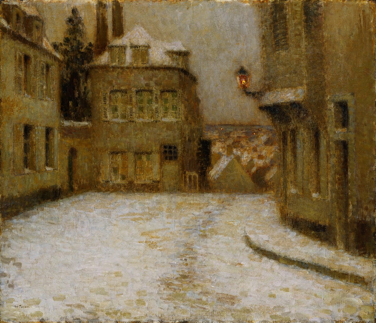 Sníh, Montmartre od Henri Eugene Augustin Le Sidaner