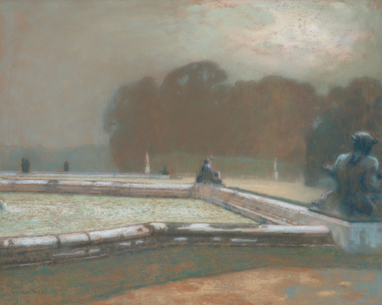 Sochy, Zahrada ve Versailles, 1900 od Henri Eugene Augustin Le Sidaner
