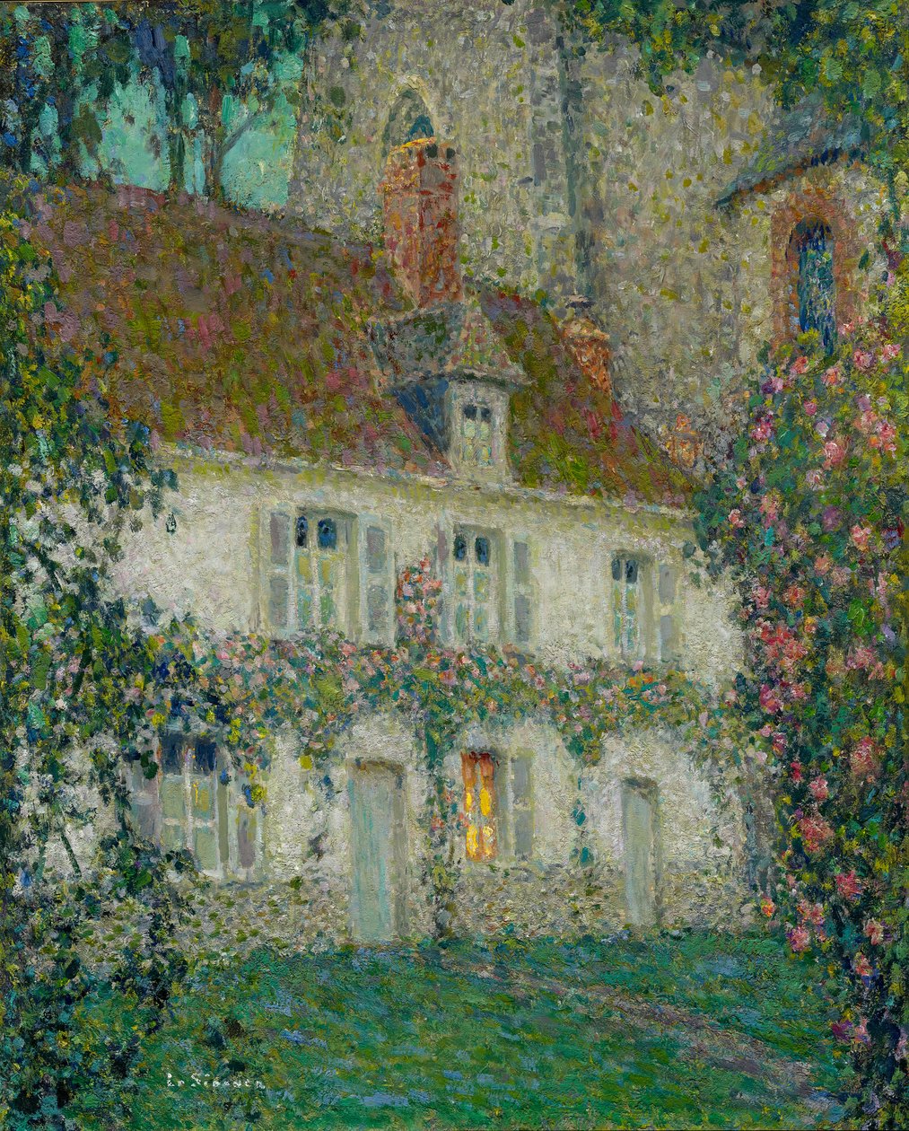 Dům umělců v Gerberoy, 1932 od Henri Eugene Augustin Le Sidaner