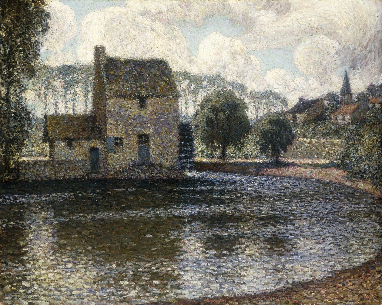 Šedý větrný mlýn; Šedý mlýn od Henri Eugene Augustin Le Sidaner