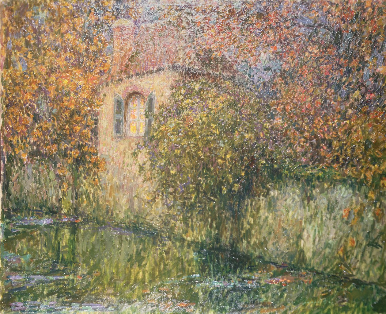 Dům u řeky od Henri Eugene Augustin Le Sidaner