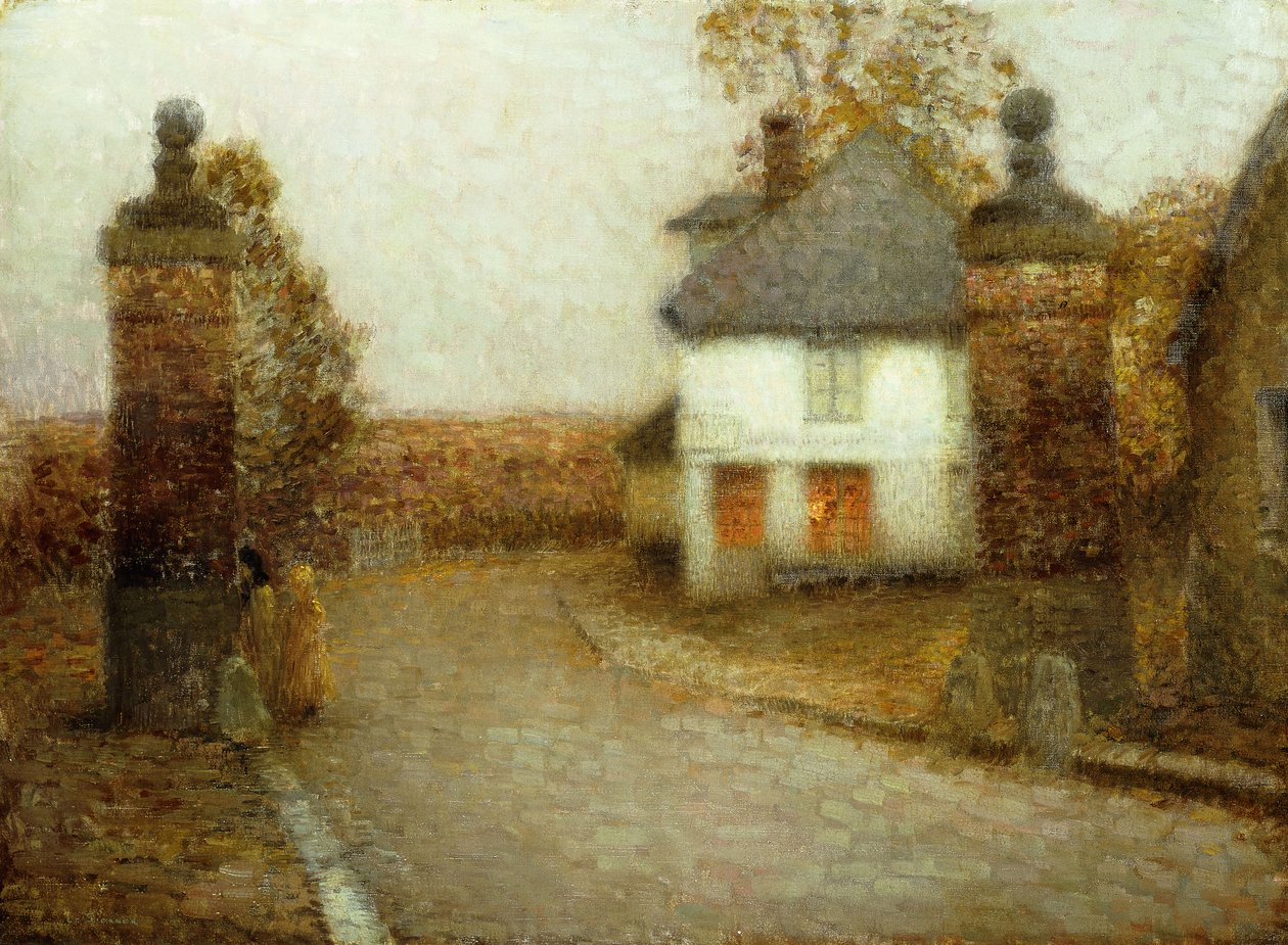 Pilíře, Gerberoy; Pilíře, Gerberoyi od Henri Eugene Augustin Le Sidaner