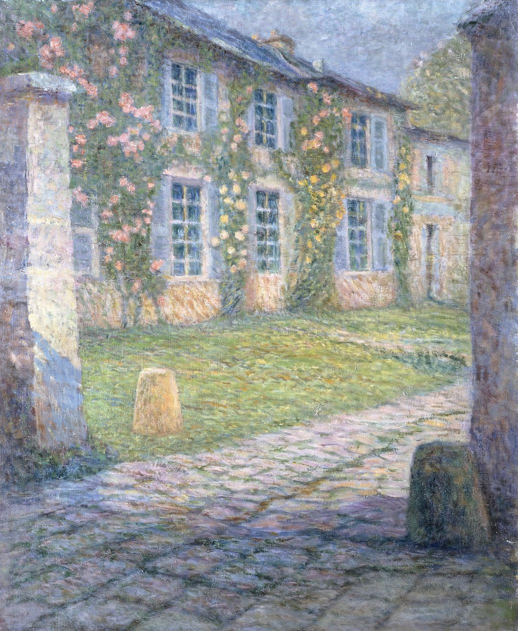 Dům růží ve Versailles; Růžový dům ve Versailles od Henri Eugene Augustin Le Sidaner