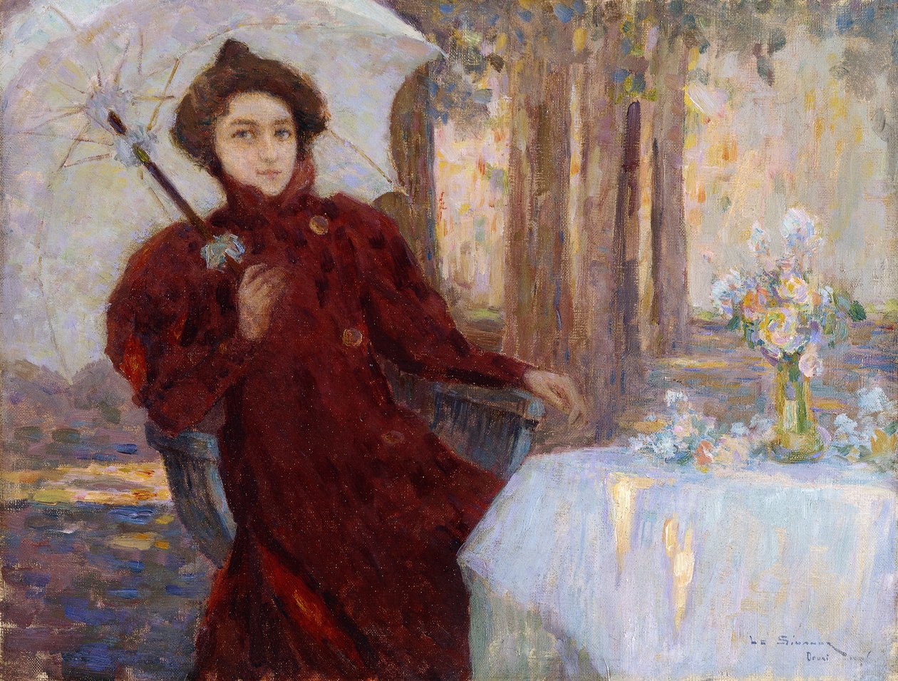 Žena s deštníkem; Femme a l