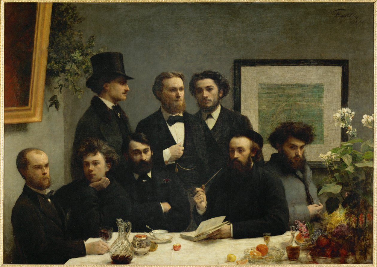Coin de table (malba na plátně) od Henri Fantin-Latour