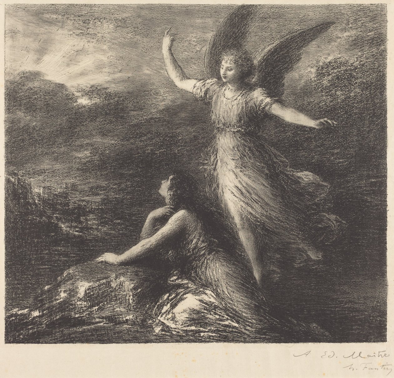 Debut z "Ráje a peri" (2. tabule) od Henri Fantin-Latour