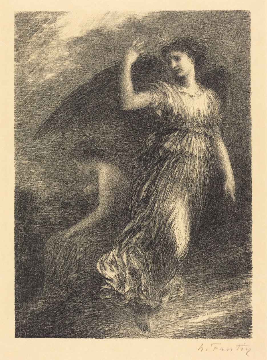Debut z "Paradise and the Peri" (3. tabule) od Henri Fantin-Latour