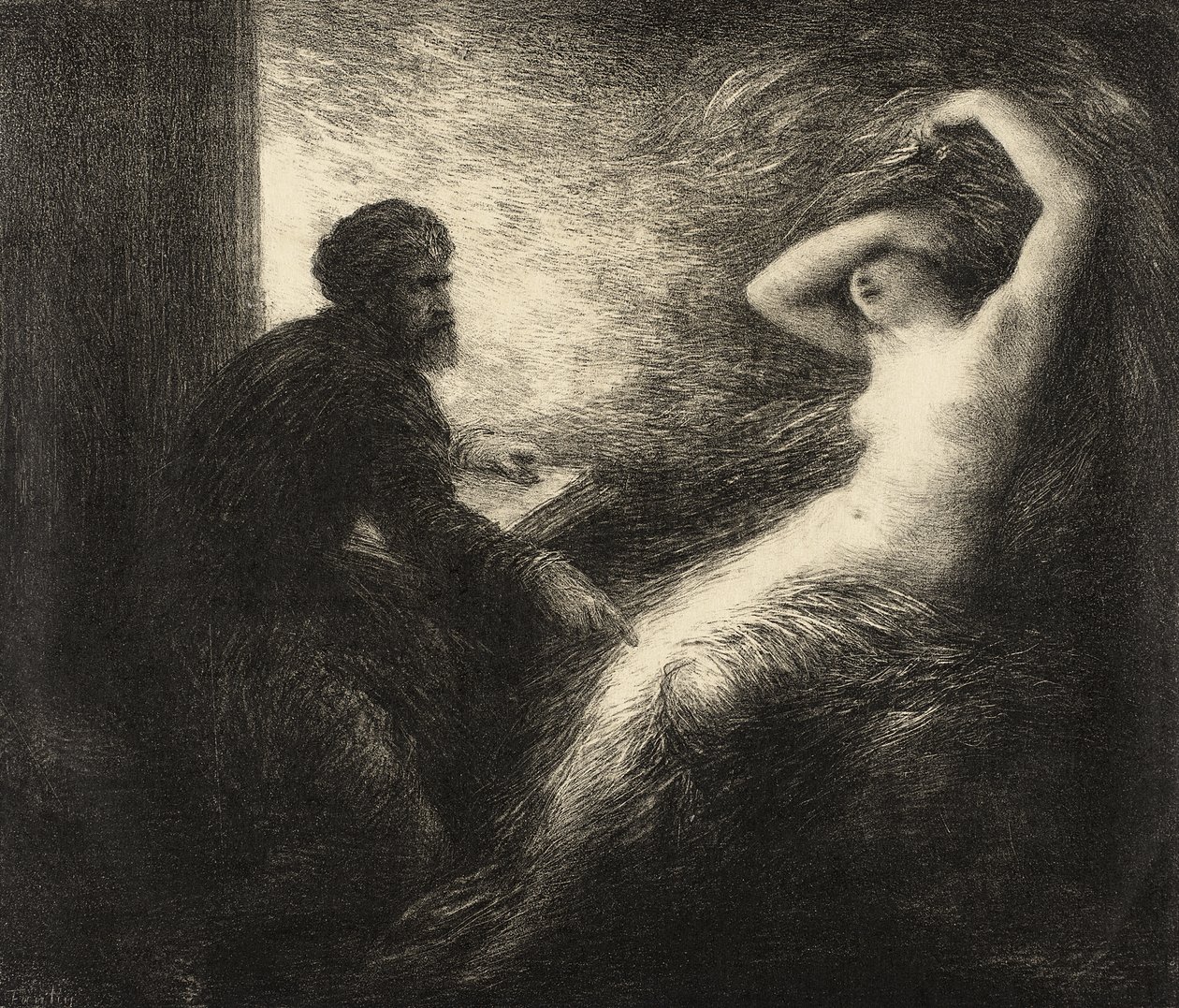 Vyvolání Kundry od Henri Fantin-Latour