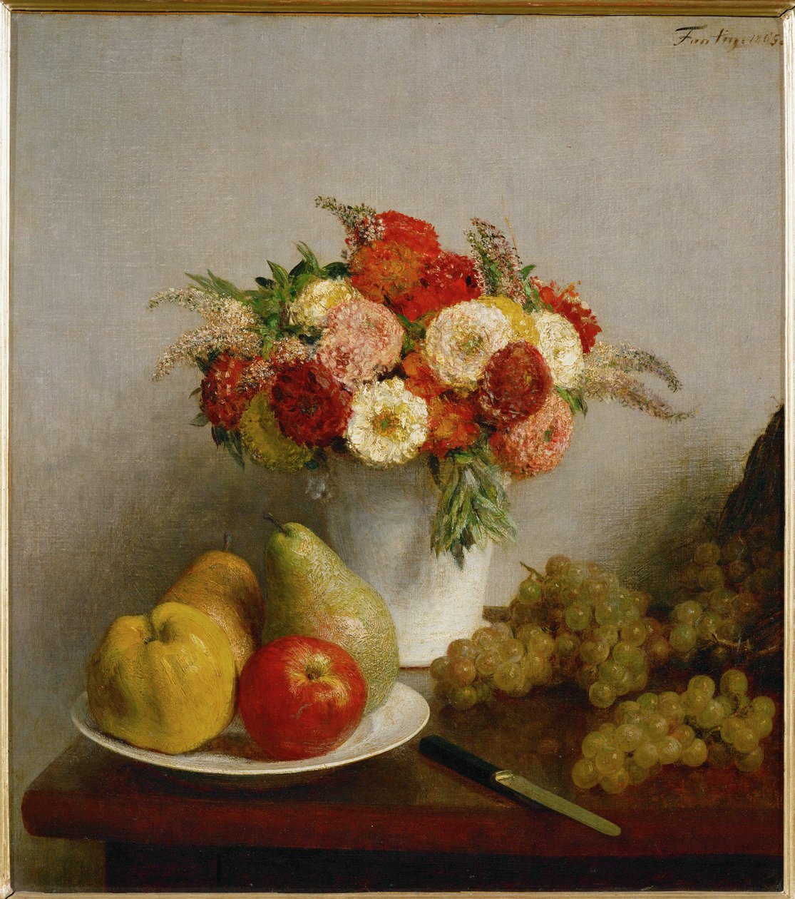 Květiny a ovoce od Henri Fantin-Latour