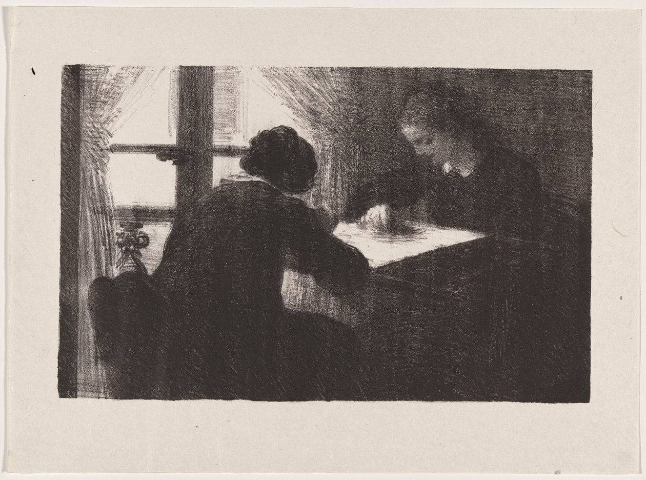Interiér (Vyšívačky) od Henri Fantin-Latour