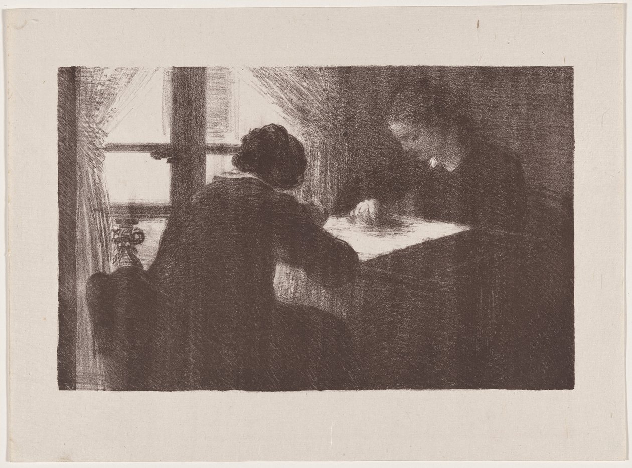 Interiér (Vyšívačky) od Henri Fantin-Latour
