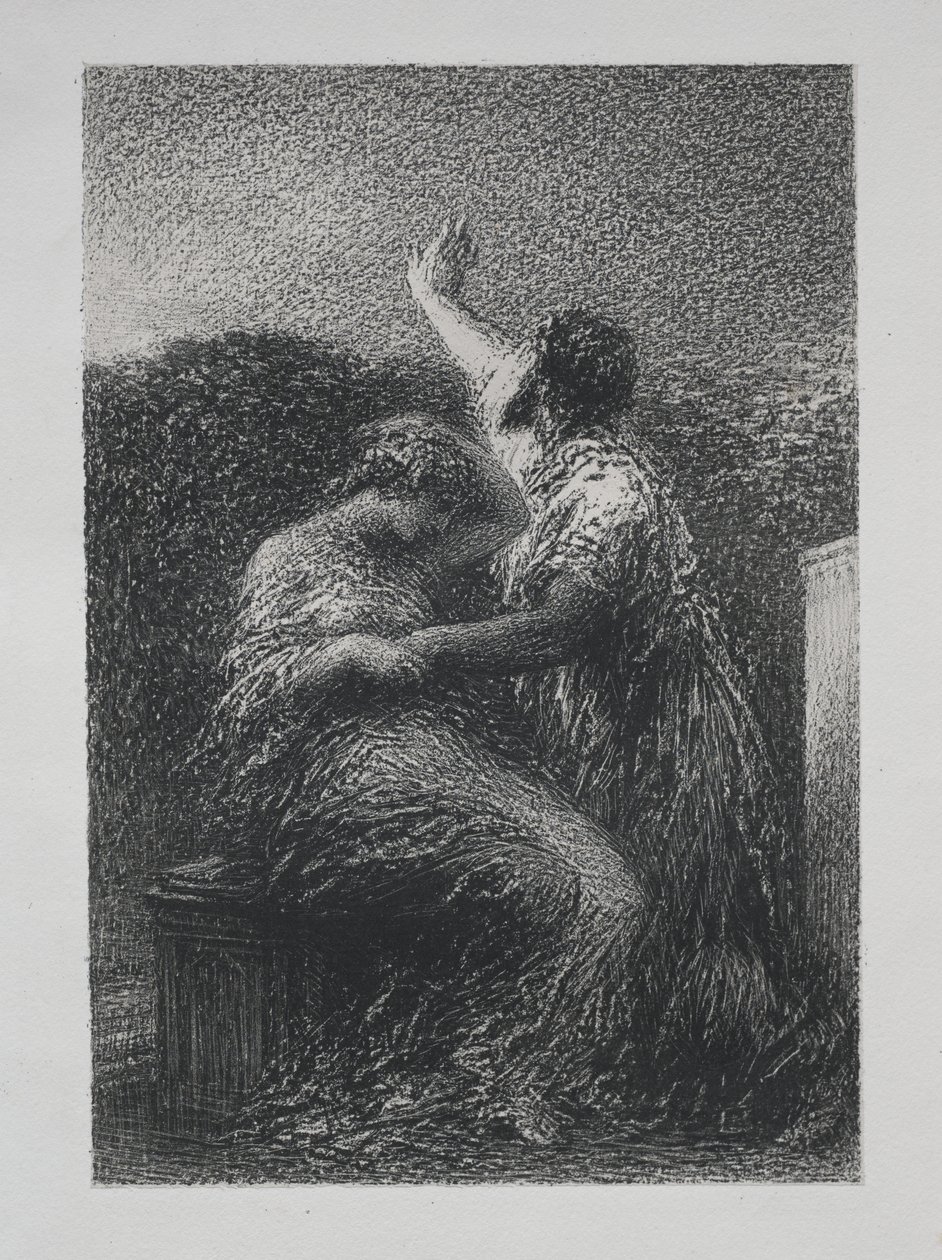 Mág Baltajar a Fatime od Henri Fantin-Latour