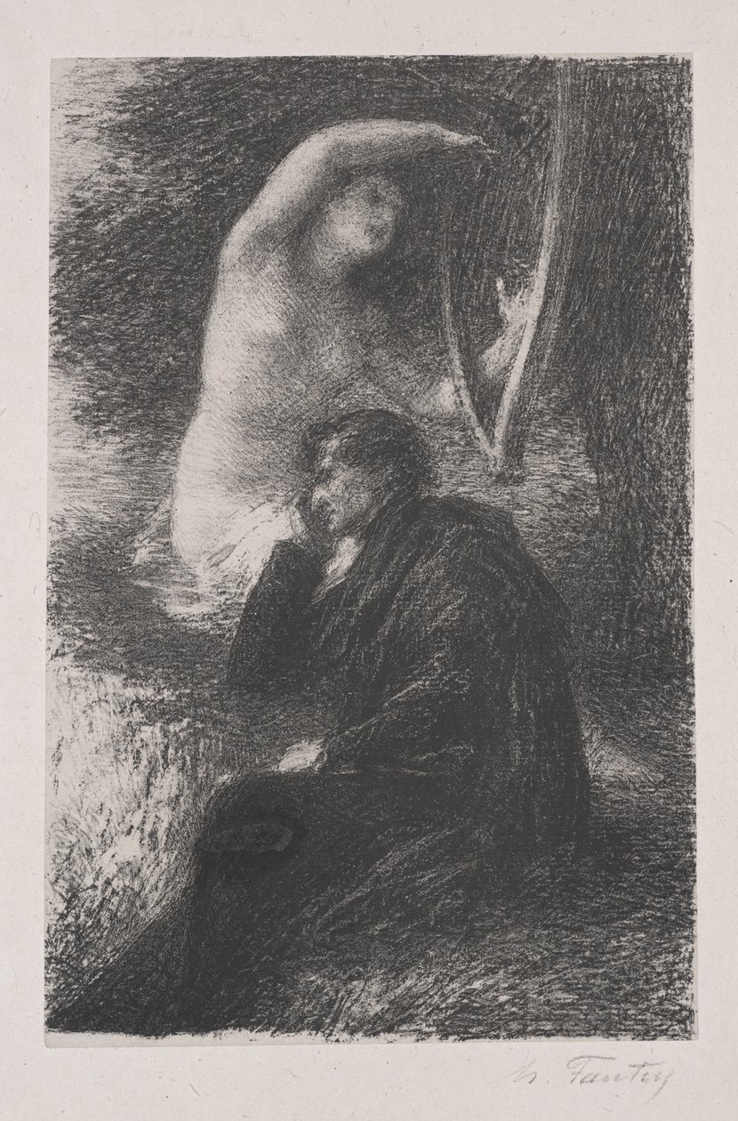 Lélio: Liparská harfa od Henri Fantin-Latour