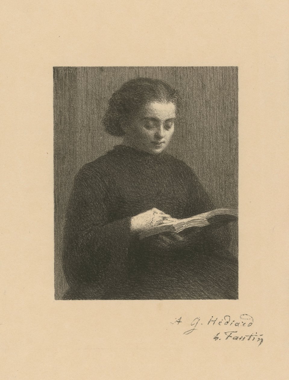 Čtoucí žena od Henri Fantin-Latour
