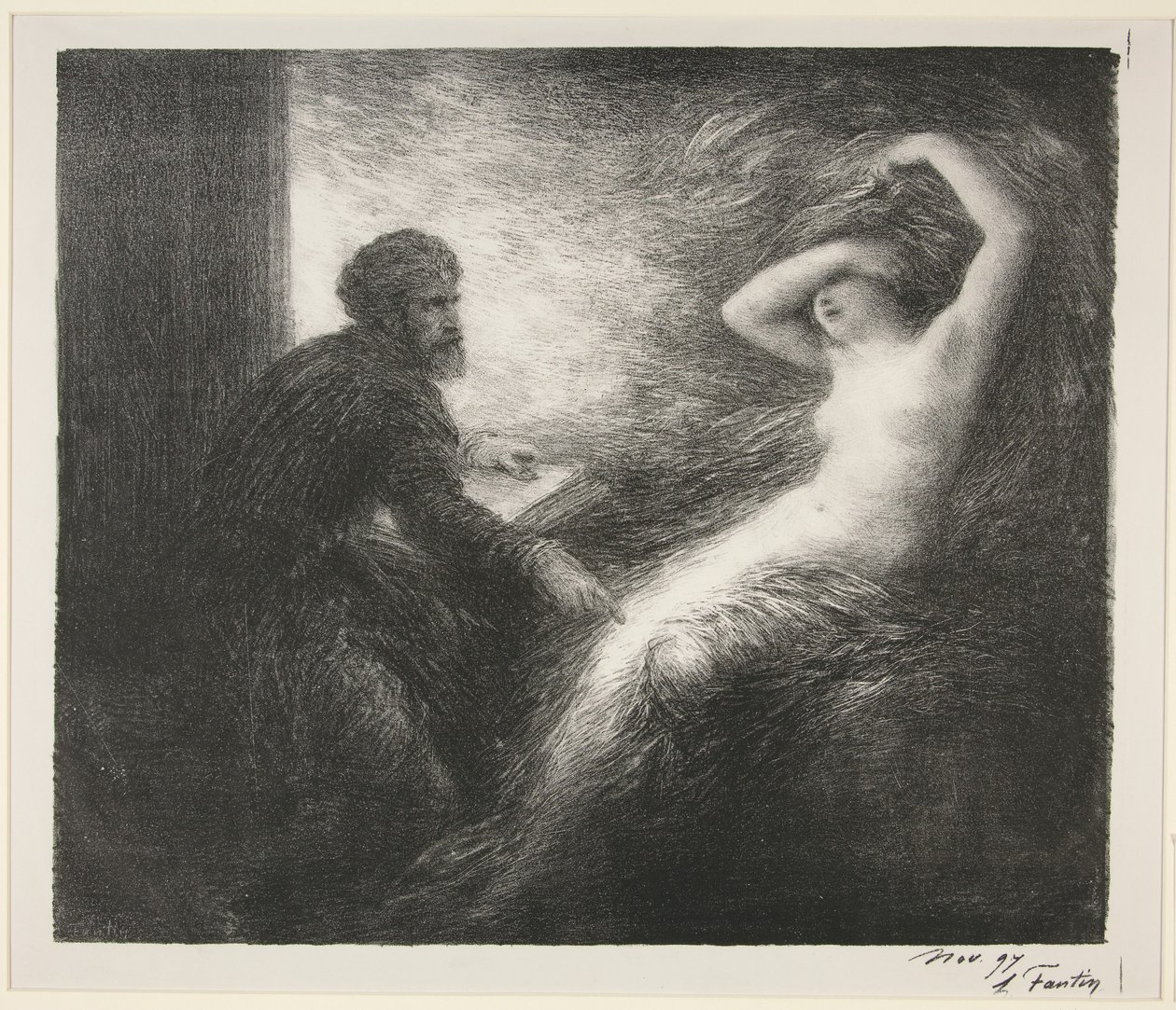 Parsifal: 2. jednání. Vyvolání Kundry od Henri Fantin-Latour