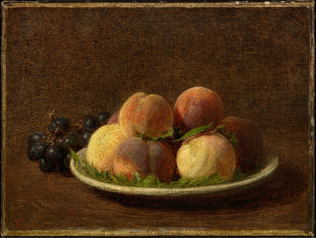 Broskve a hrozny od Henri Fantin-Latour