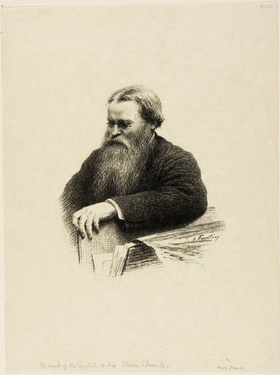 Portrét umělce Edwina Edwardse od Henri Fantin-Latour